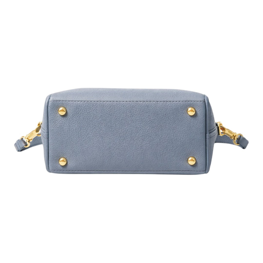 Nerzo Elegant Sky Blue Shoulder Bag with Gold Lock – Premium Women Crossbody Bag