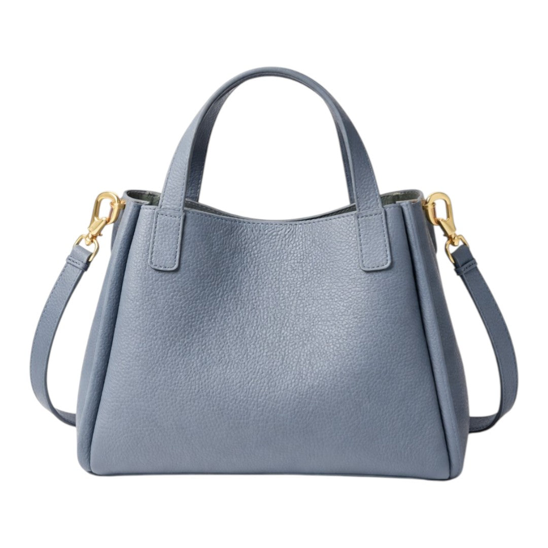 Nerzo Elegant Sky Blue Shoulder Bag with Gold Lock – Premium Women Crossbody Bag