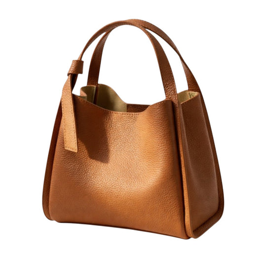 Nerzo Vintage Leather Satchel Handbag for Women – Elegant Everyday Carry