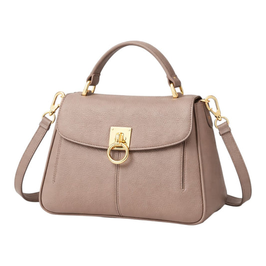 Nerzo Luxury Brown Women Shoulder Bag – Elegant Top Handle Purse